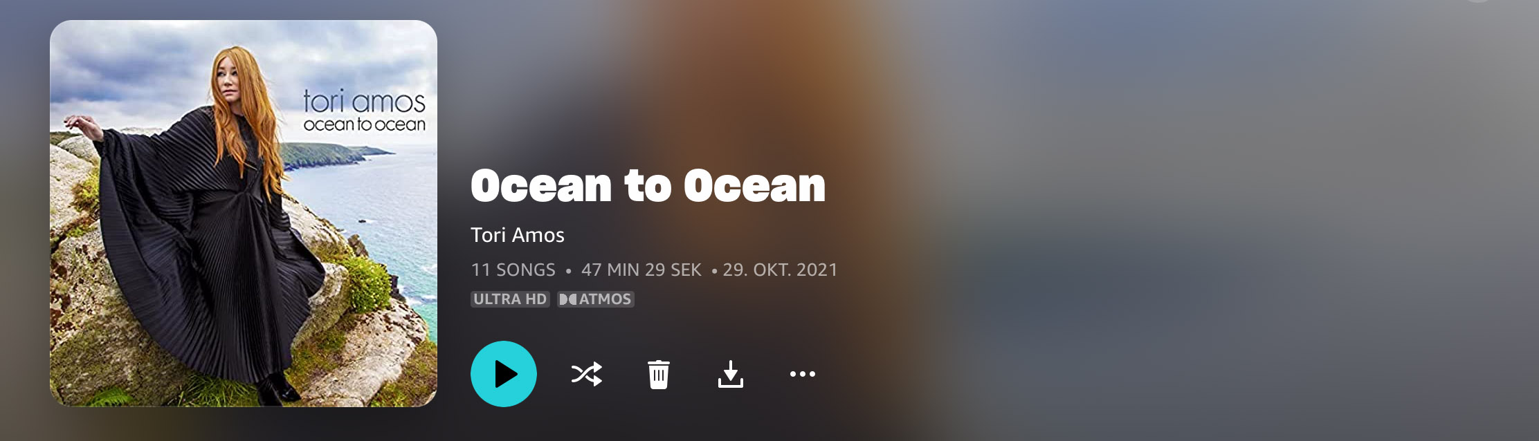 Tori Amos Ocean To Ocean Dolby Atmos 