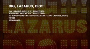 Nick Cave & The Bad Seeds Dig Lazarus Dig DVD Menu