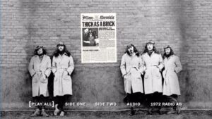 Jethro Tull Thick As A Brick Deluxe Edition DVD Menu