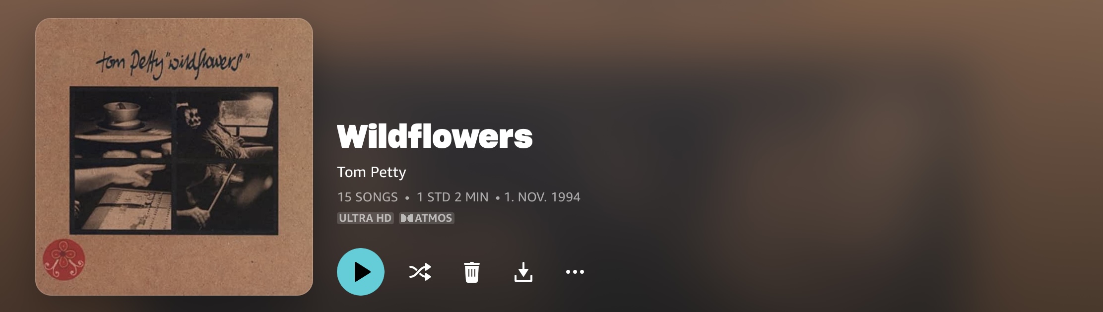 Tom Petty Wildflowers Dolby Atmos