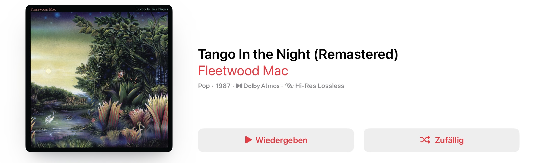 Fleetwood Mac Tango In The Night Dolby Atmos