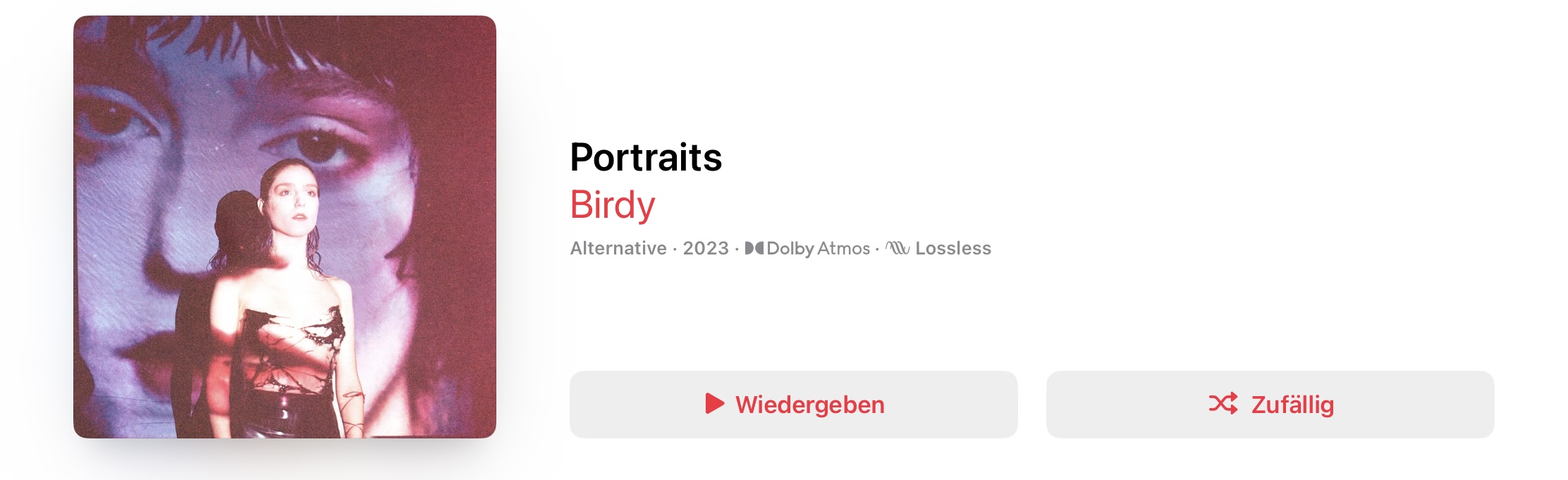 Birdy Portraits Dolby Atmos