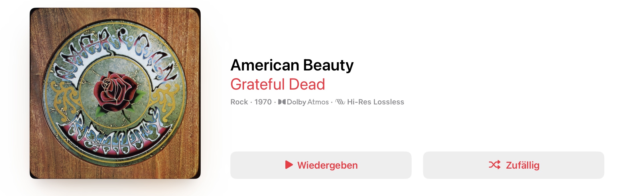 Grateful Dead American Beauty Dolby Atmos