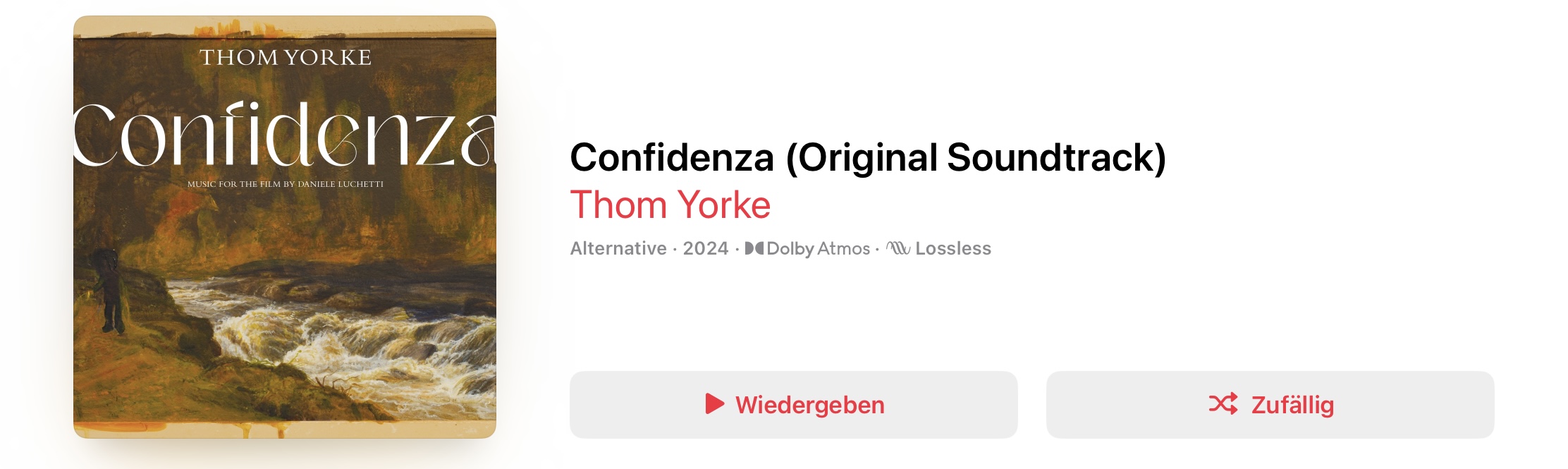 Thom Yorke Confidenza Dolby Atmos