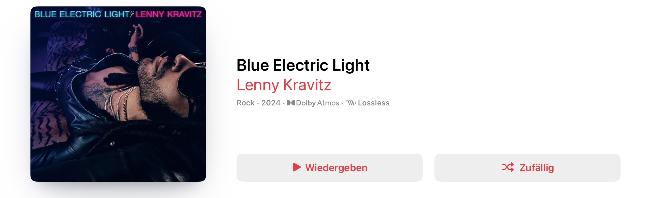 Lenny Kravitz Blue Electric Light Dolby Atmos