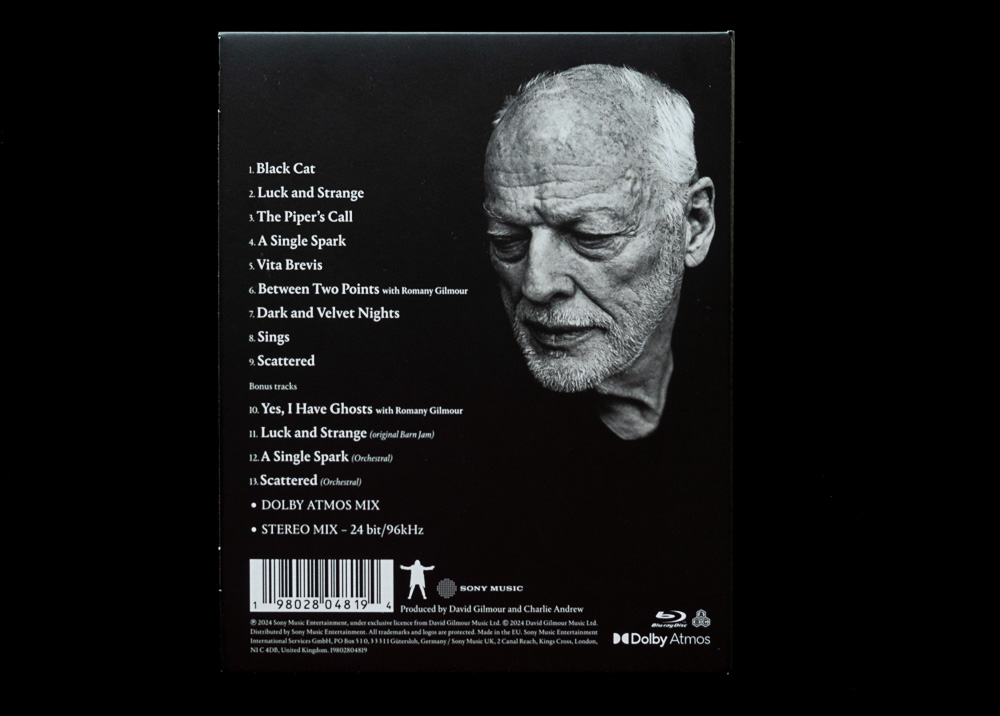 David Gilmour Luck And Strange Blu-ray Audio Dolby Atmos