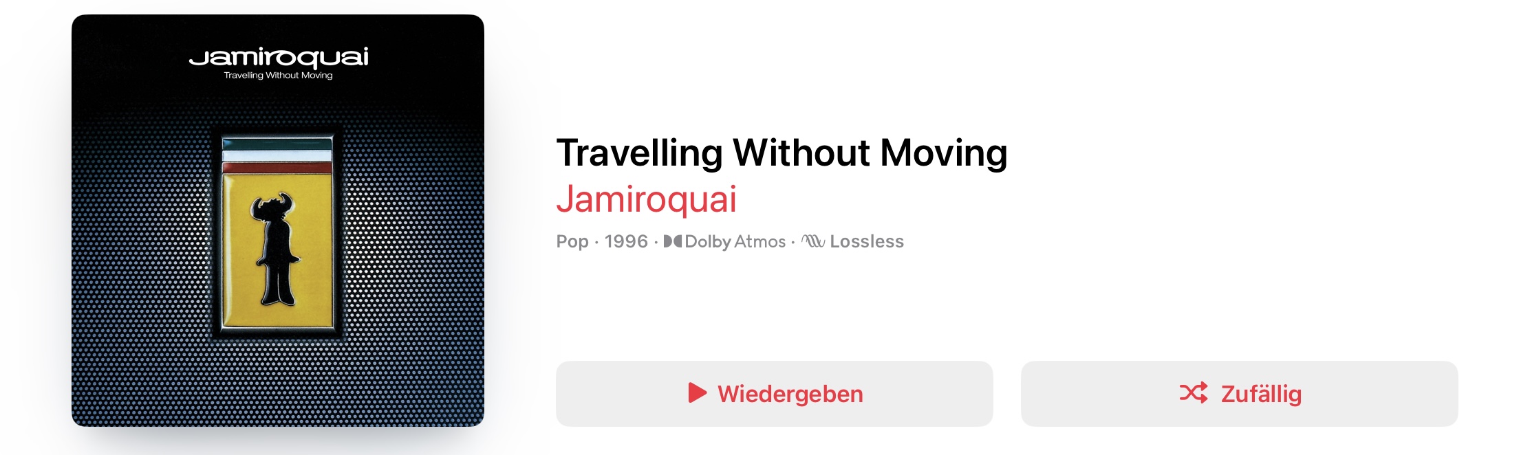 Jamiroquai Travelling Without Moving Dolby Atmos