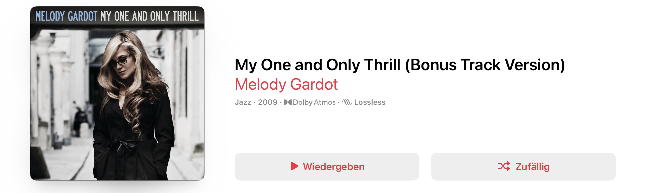 Melody Gardot My One And Only Thriller Dolby Atmos