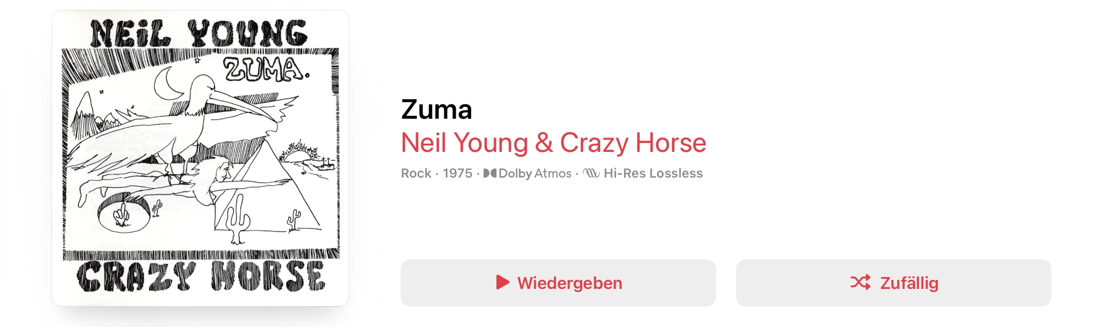 Neil Young Zuma Dolby Atmos