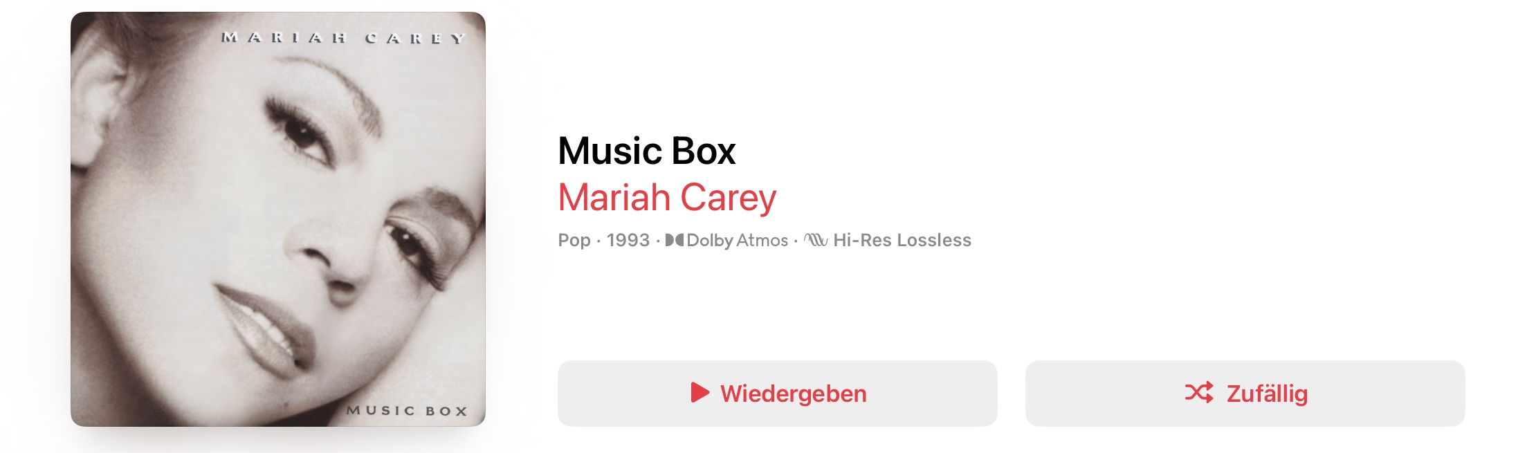 Mariah Carey Music Box Dolby Atmos