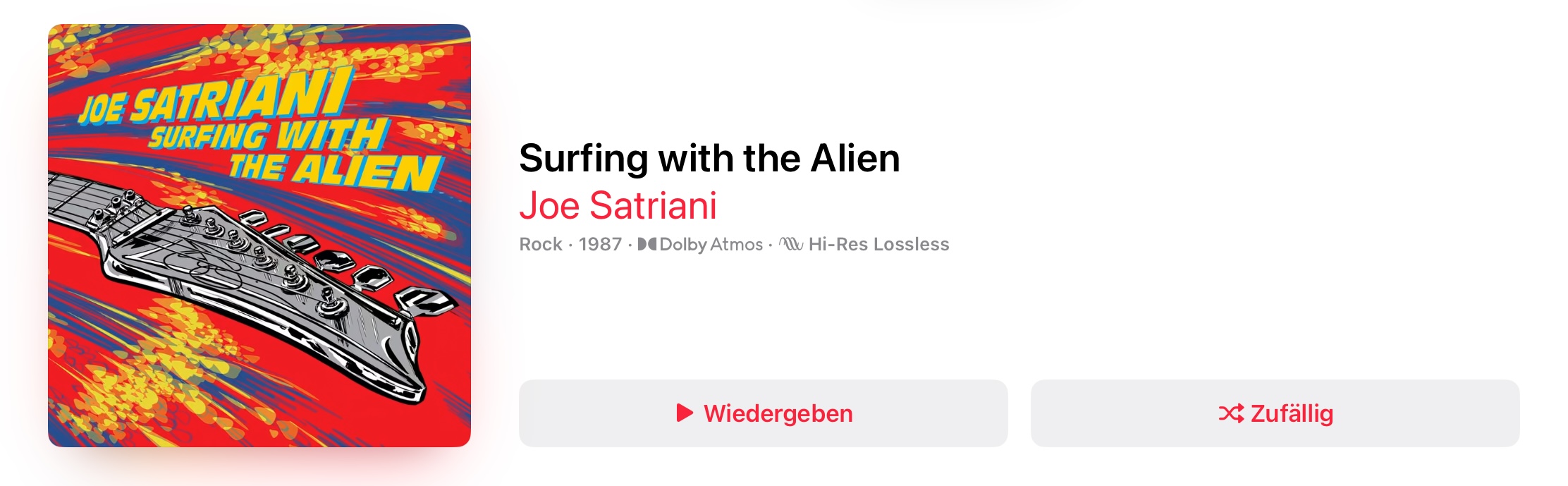 Joe Satriani Surfing With The Alien Dolby Atmos