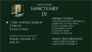Robert Reed Sanctuary IV DVD-Menu