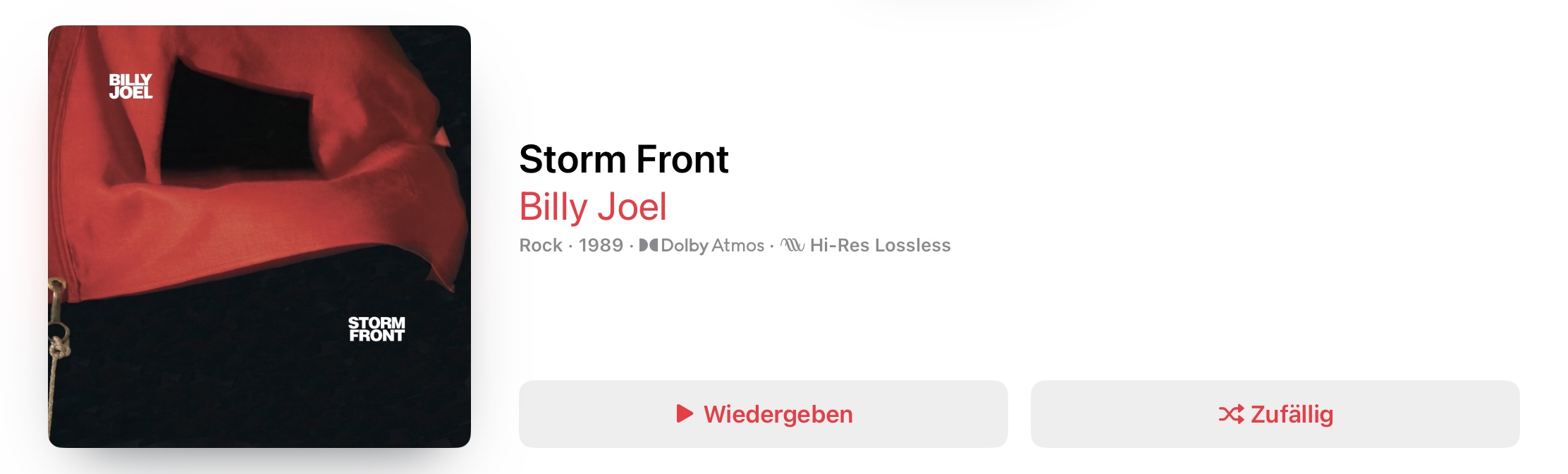 Billy Joel Storm Front Dolby Atmos
