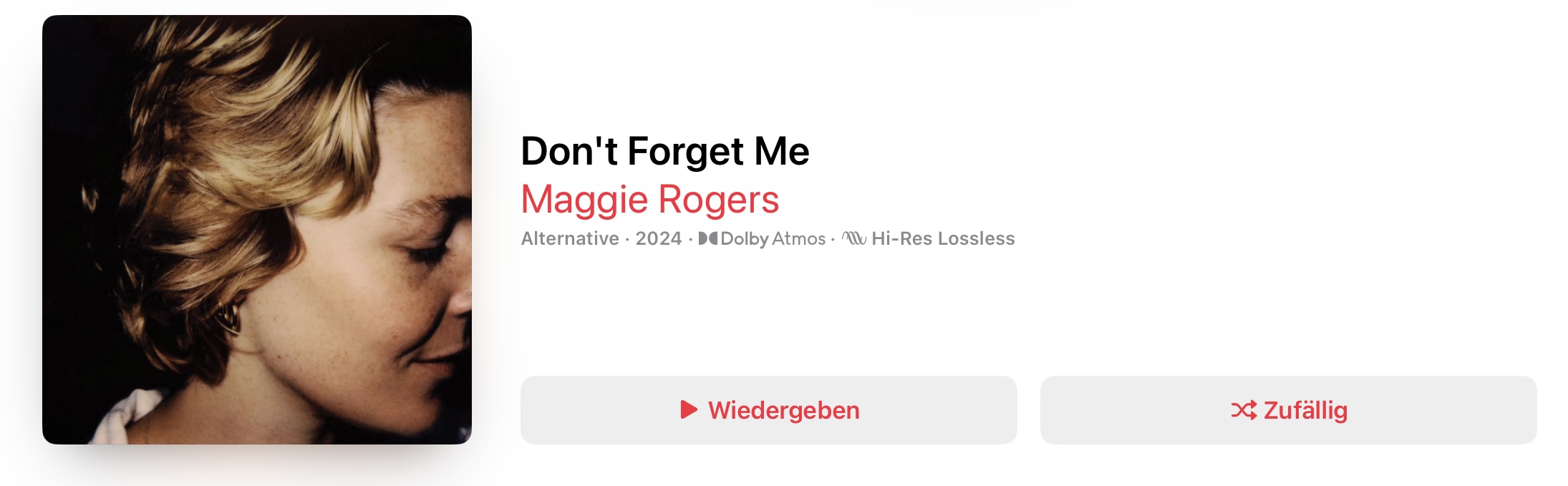 Maggie Rogers Don't Forget Me Dolby Atmos