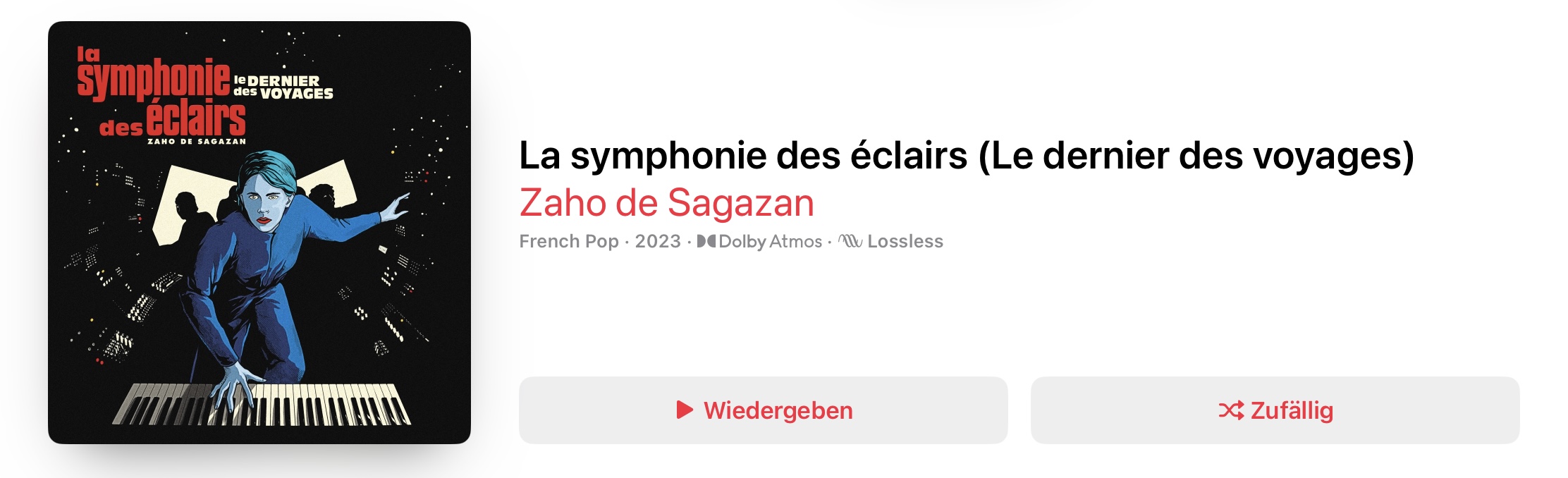 Zaho de Sagazan La Symphonie des Éclairs Dolby Atmos
