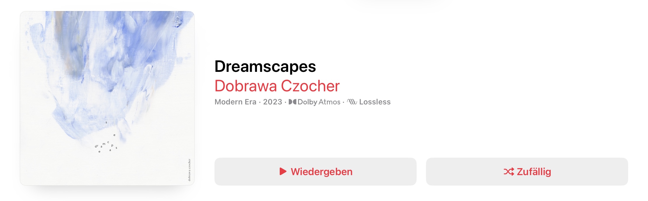 Dowbrawa Czocher Dreamscapes Dolby Atmos