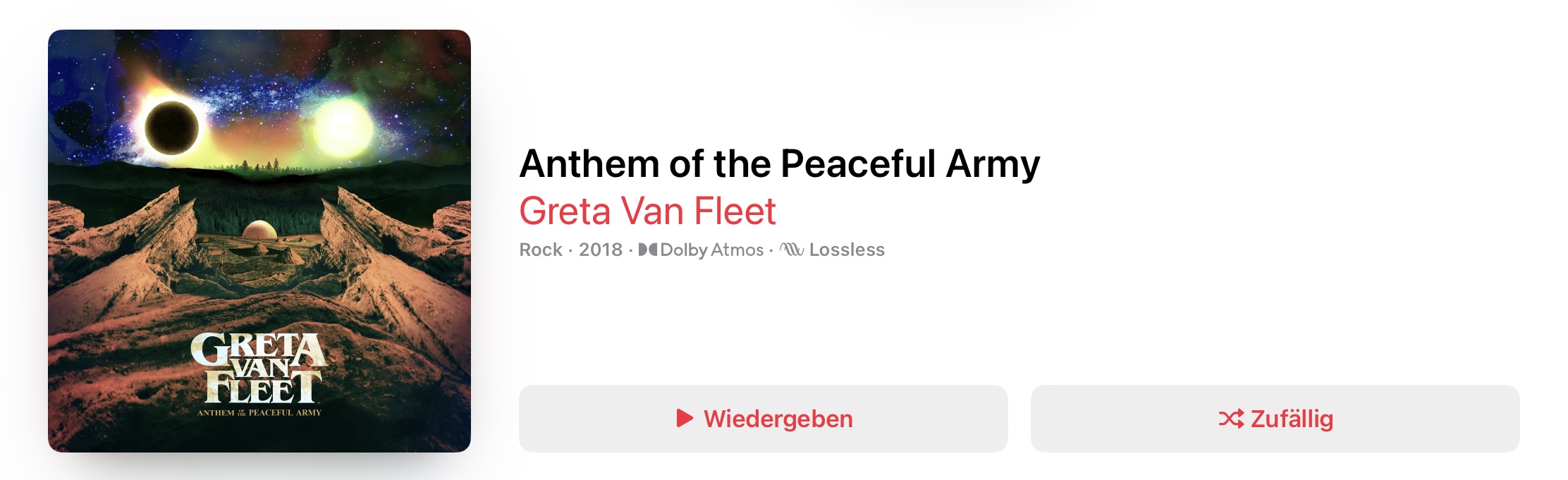 Greta van Fleet Anthem Of The Peaceful Army Dolby Atmos