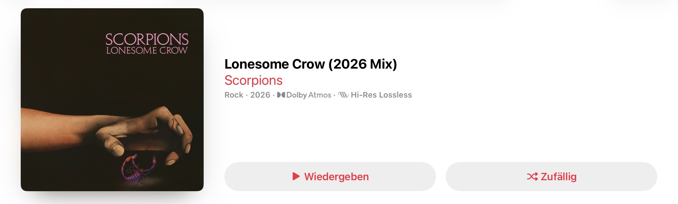 Scorpions Lonesome Crow