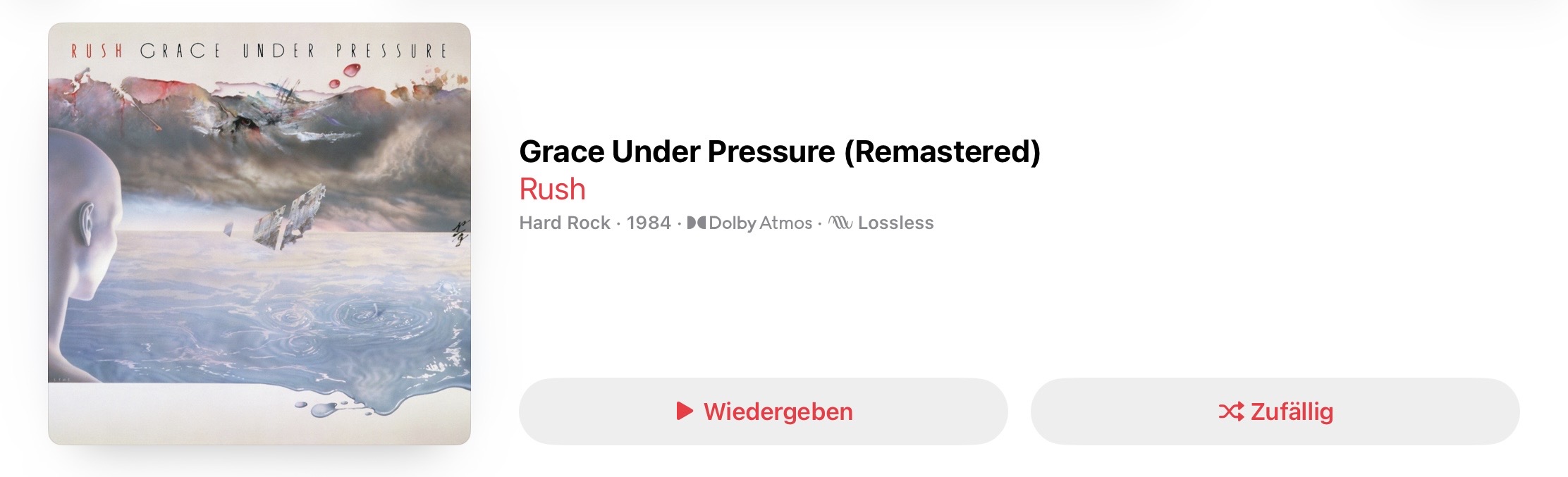 Rush Grace Under Pressure Dolby Atmos