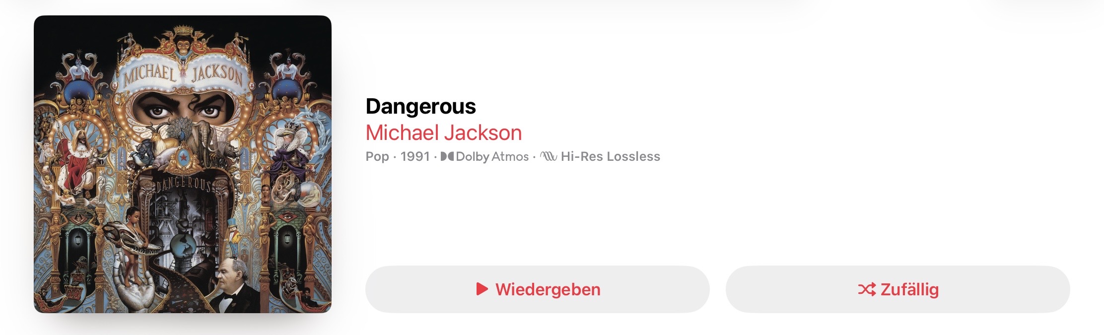 Michael Jackson Dangerous Dolby Atmos