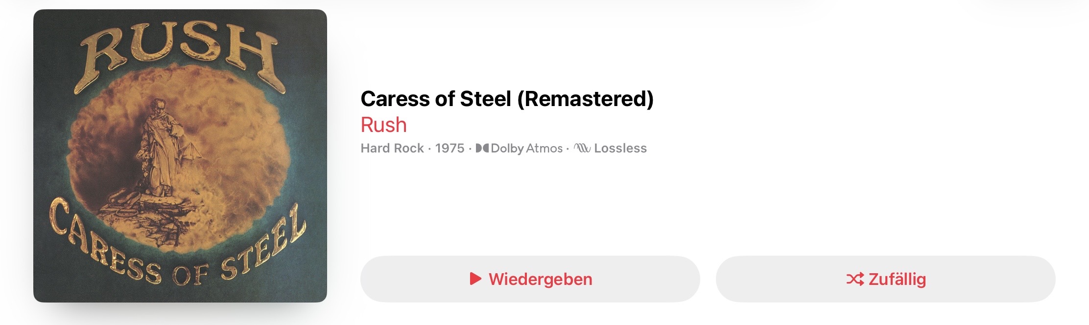 Rush Caress of Steele Dolby Atmos