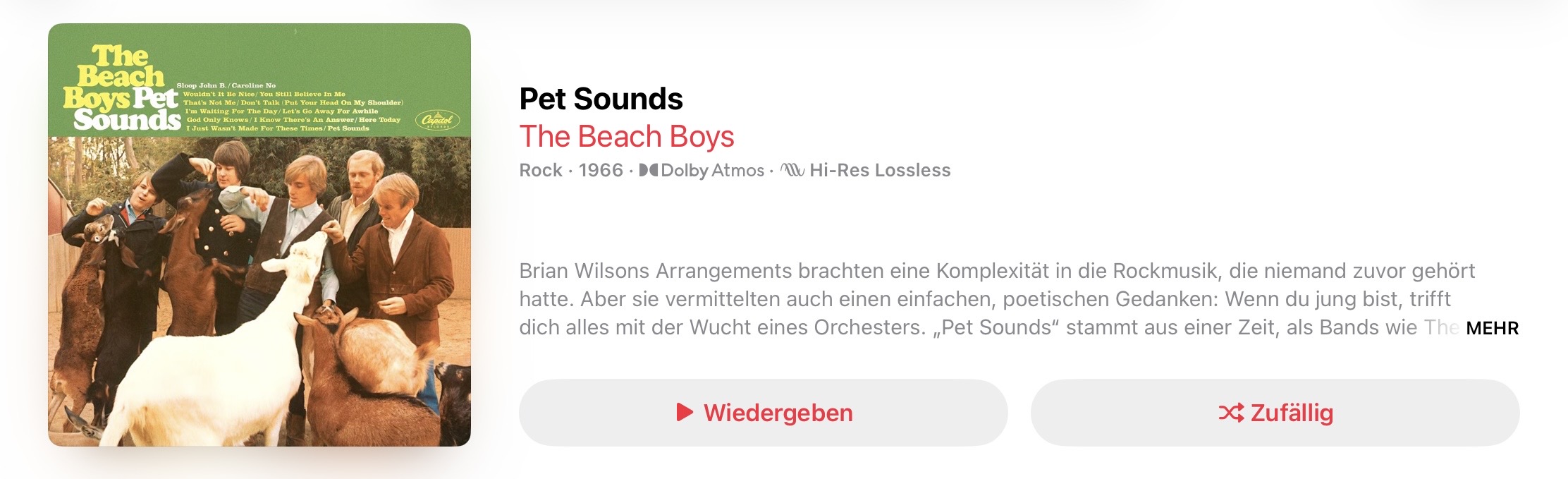 Beach Boys Pet Sounds Dolby Atmos