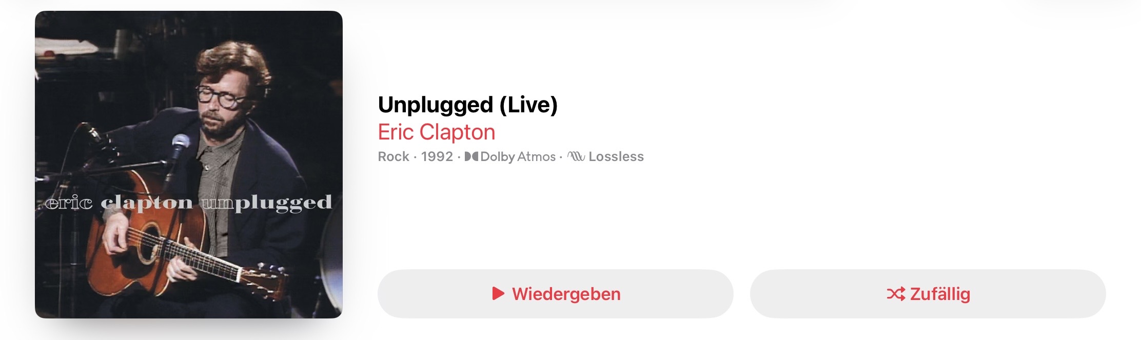 Eric Clapton Unplugged Dolby Atmos